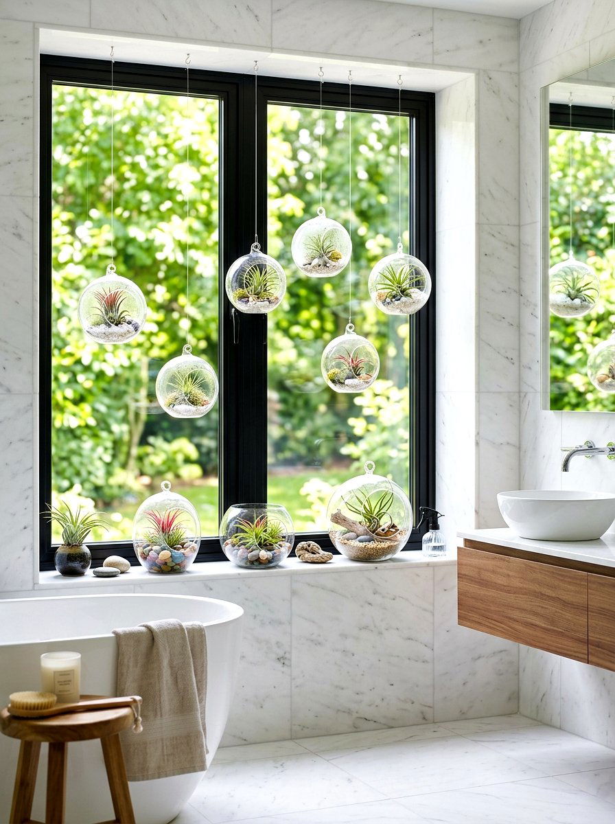 Air Plant Terrarium - 30 windowsill garden ideas