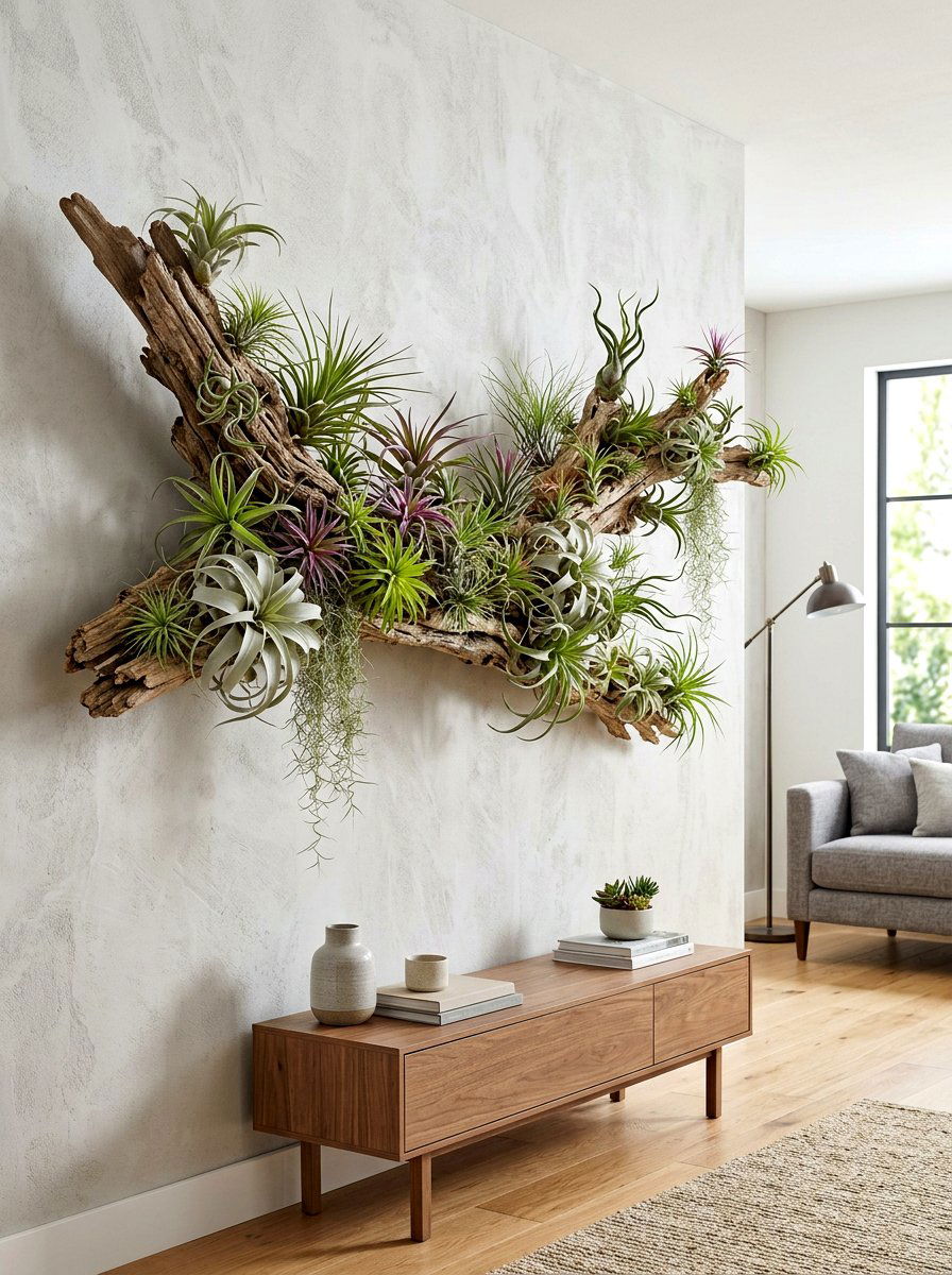 Air Plant Wall Display - 30 wall planter ideas