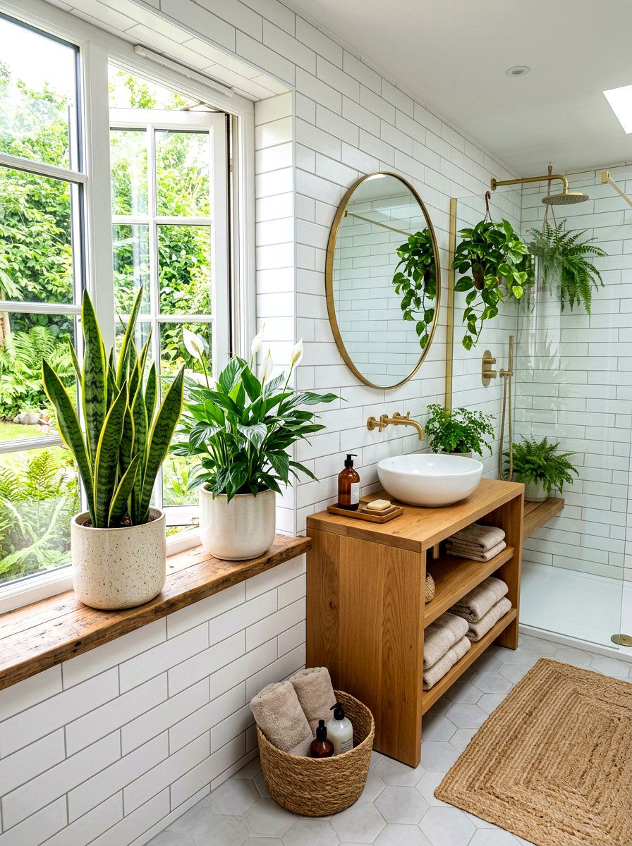 Air Purifying Bathroom Plant - 30 nontoxic bathroom ideas