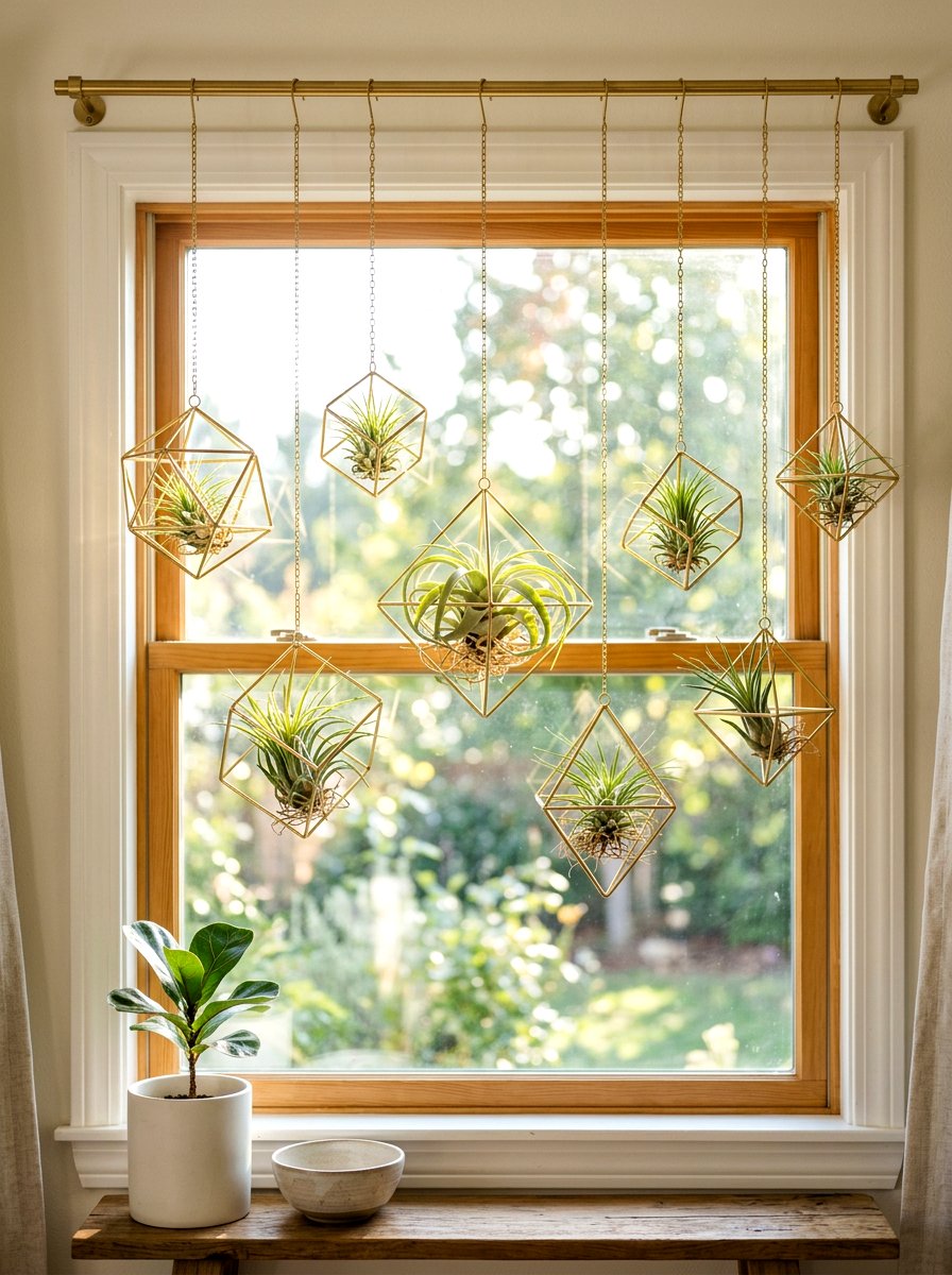Air plant holder - 30 apartment garden ideas
