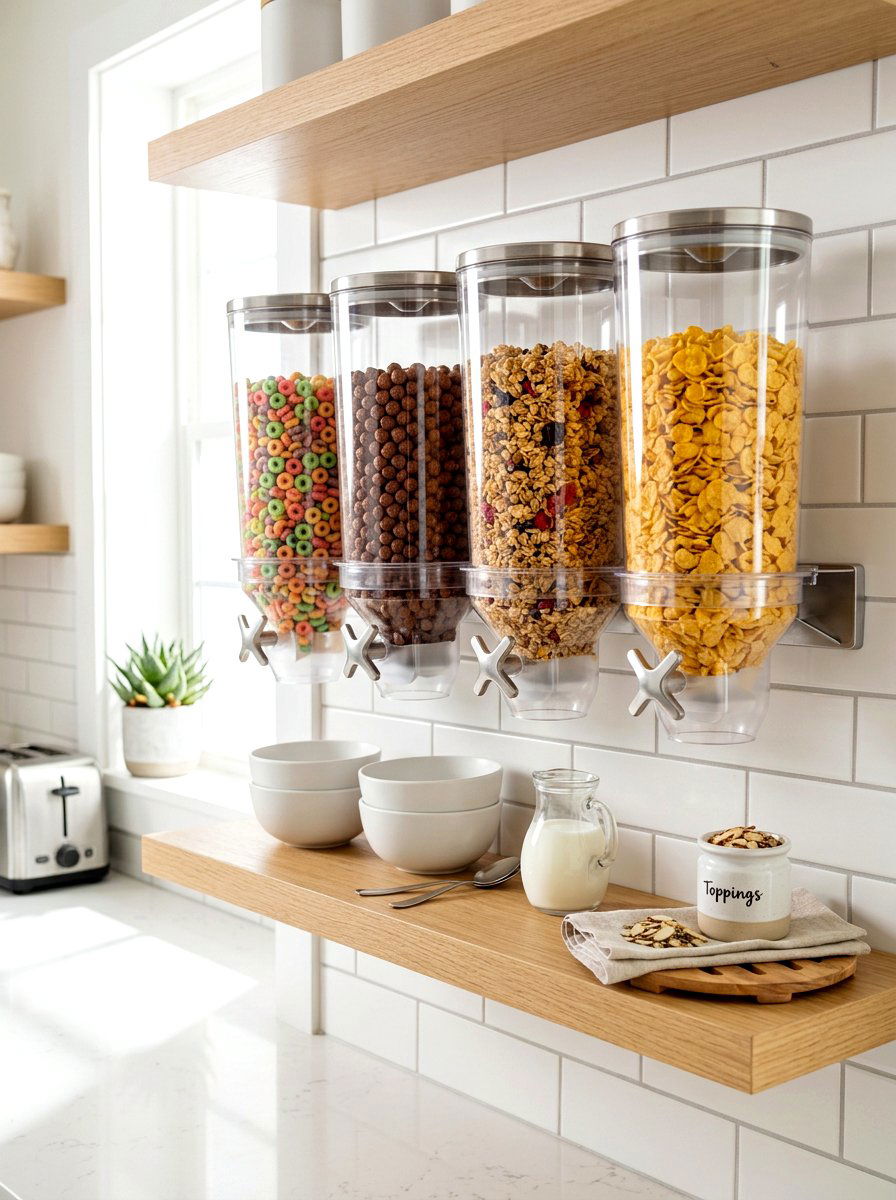 Airtight Cereal Dispensers - 30 pantry reset ideas