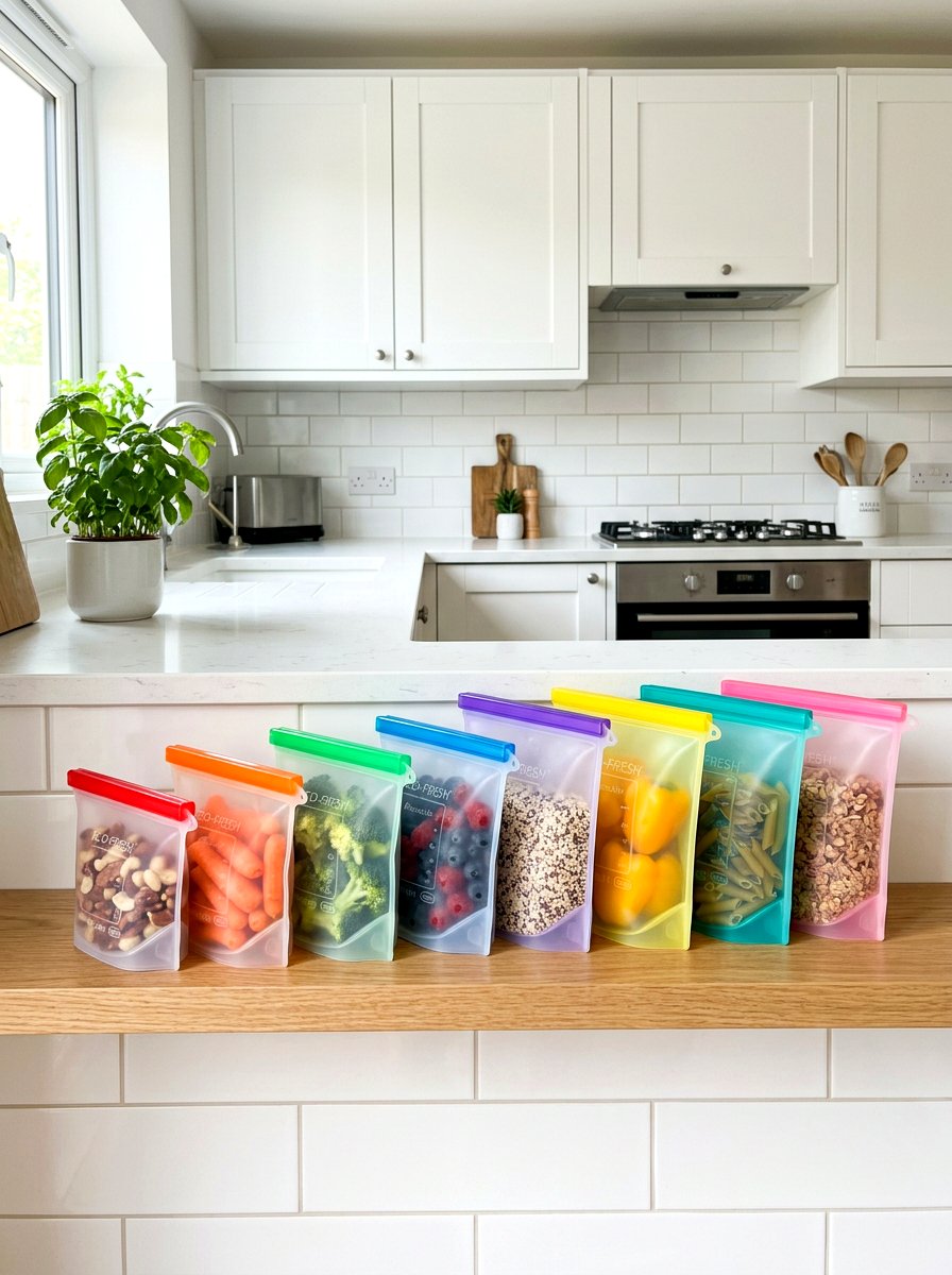Airtight Silicone Bags - 30 zero waste pantry ideas