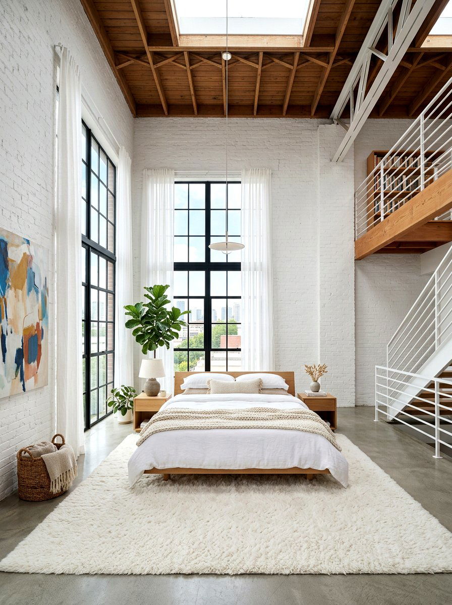 Airy Loft Bedroom - 30 spa bedroom retreat ideas