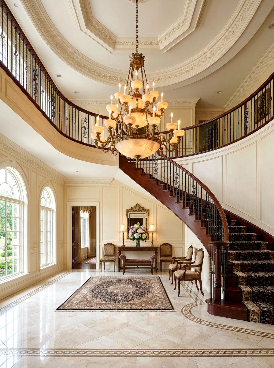 Alabaster Candle Light Foyer Chandelier - 30 alabaster lighting ideas