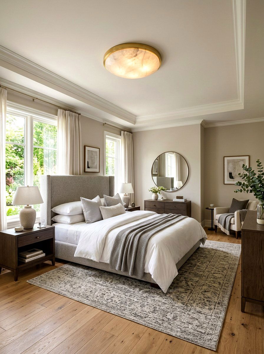 Alabaster Flush Mount Bedroom Ceiling - 30 alabaster lighting ideas