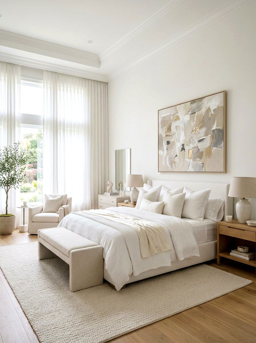 Alabaster Master Suite - 30 layered neutral decor ideas