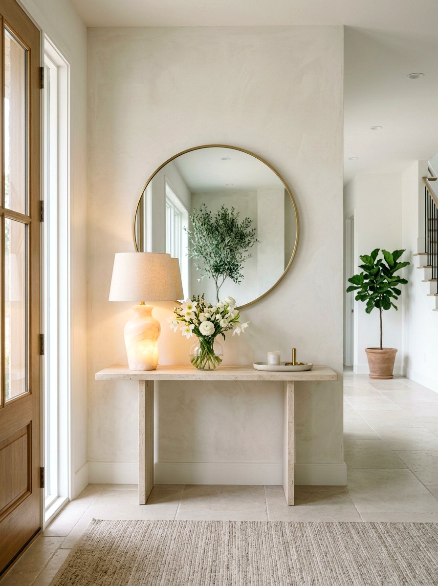 Alabaster Table Lamp - 30 console table lamp ideas