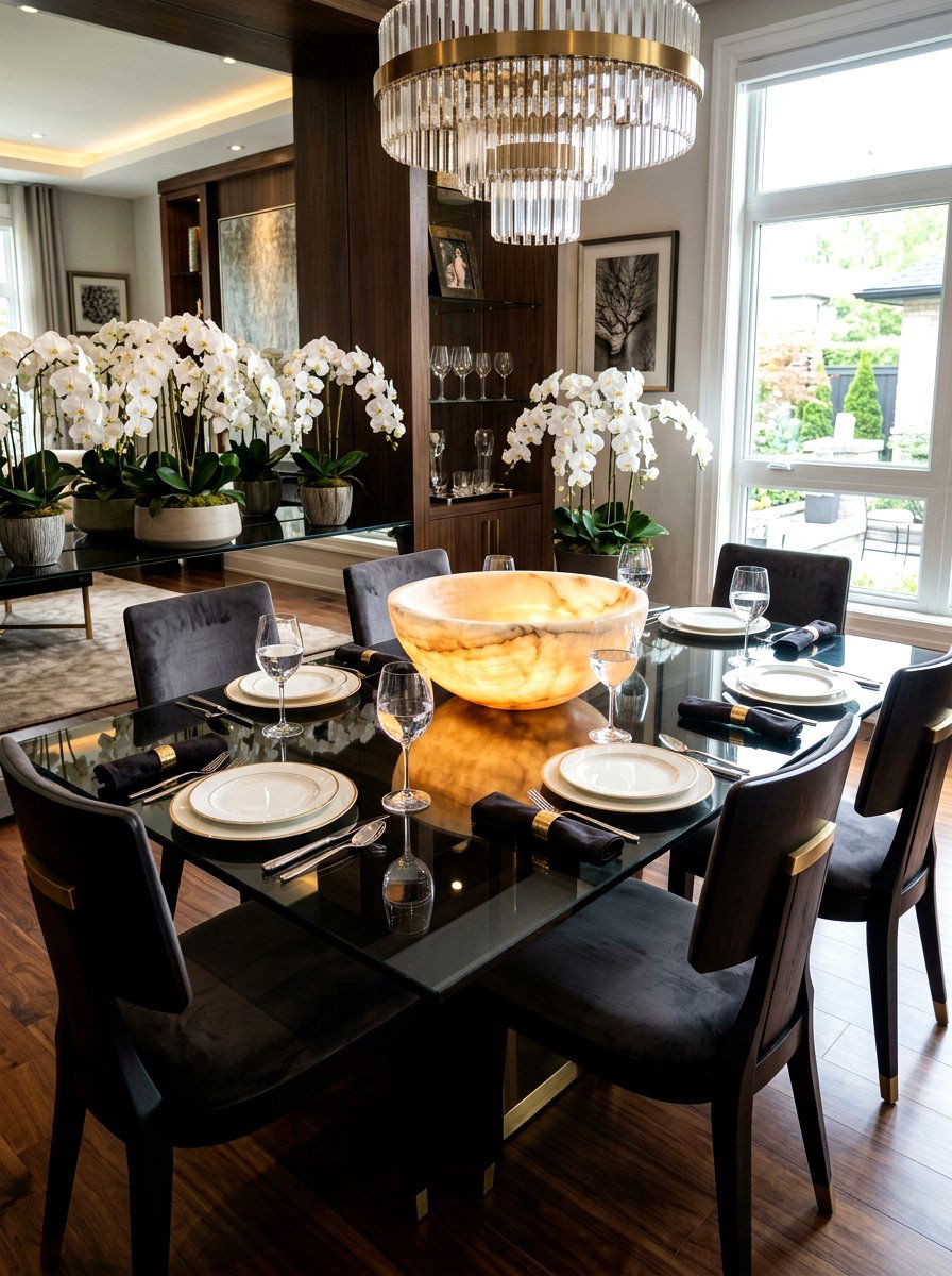 Alabaster bowl centerpiece - 30 centerpiece bowl ideas