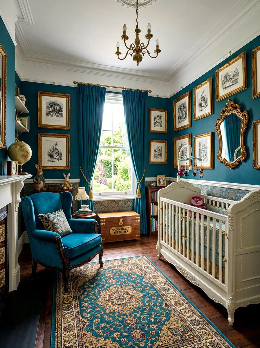 Alice In Wonderland Nursery - 30 vintage book nursery ideas