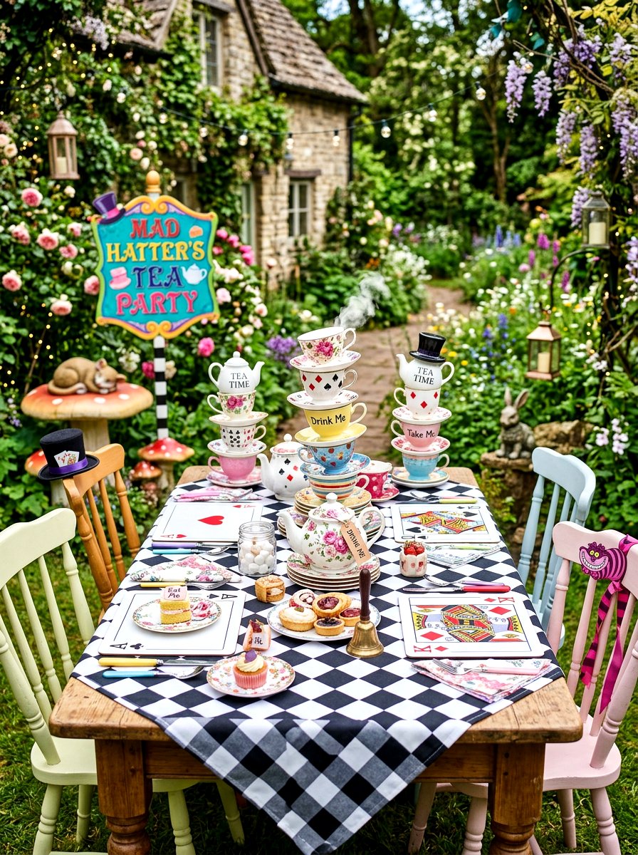 Alice in Wonderland tea party - 30 tea party table ideas