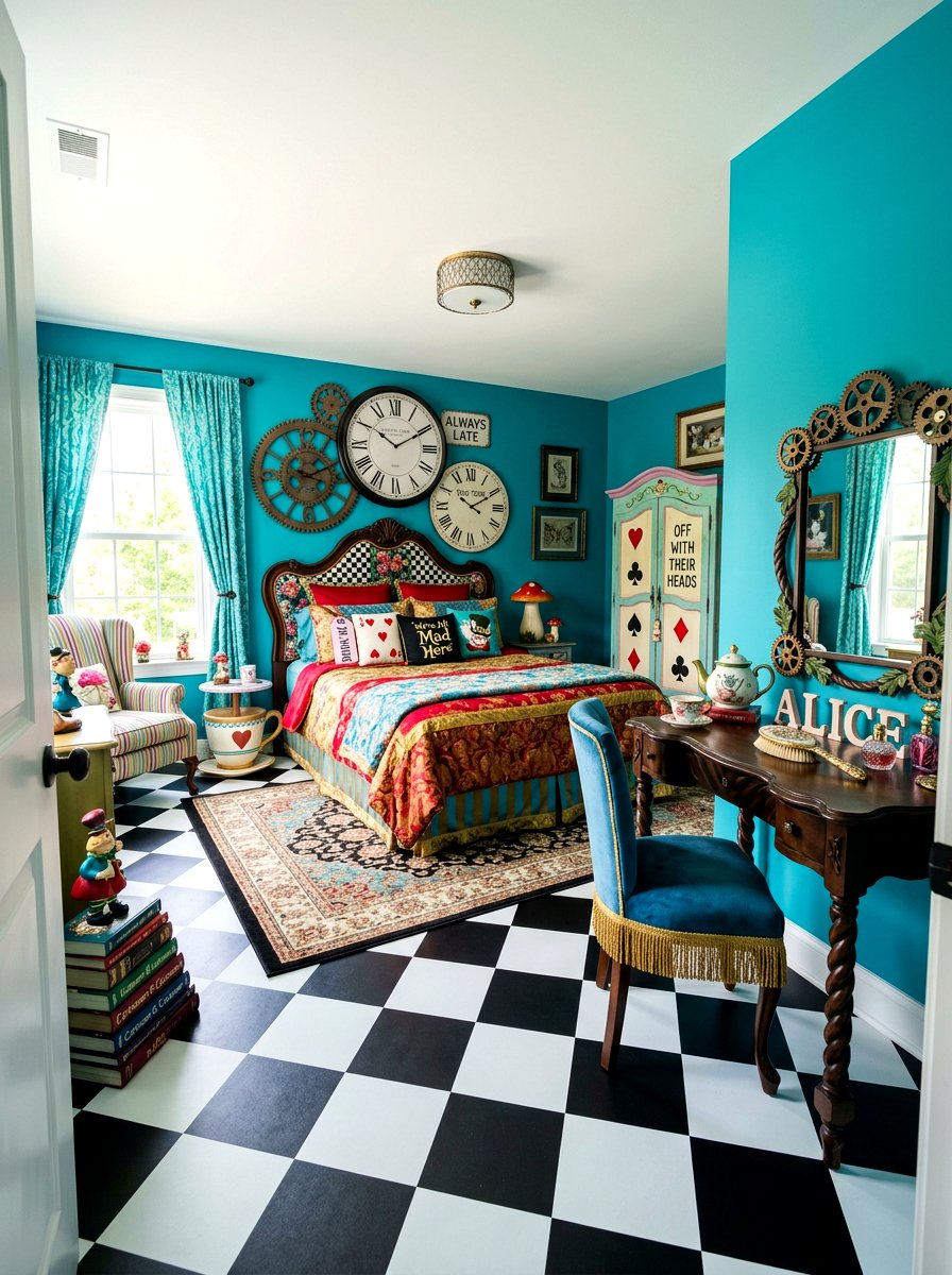 Alice in wonderland bedroom - 30 fairytale bedroom aesthetic ideas