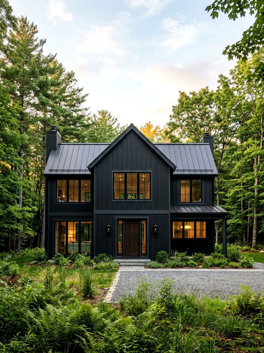 All Black Farmhouse Exterior - 30 farmhouse exterior ideas