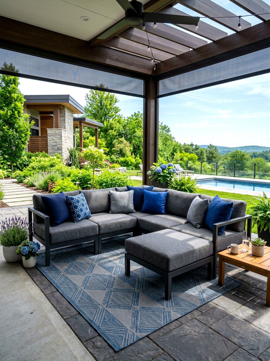 All Weather Fabric Modular Couch - 30 cloud outdoor sofa ideas