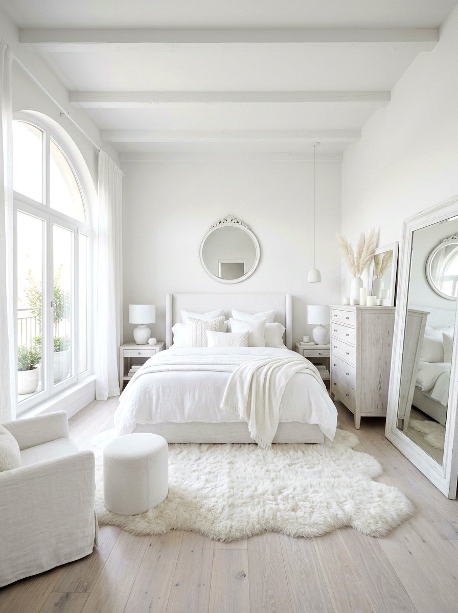 All White Bedroom - 30 neutral bedroom ideas