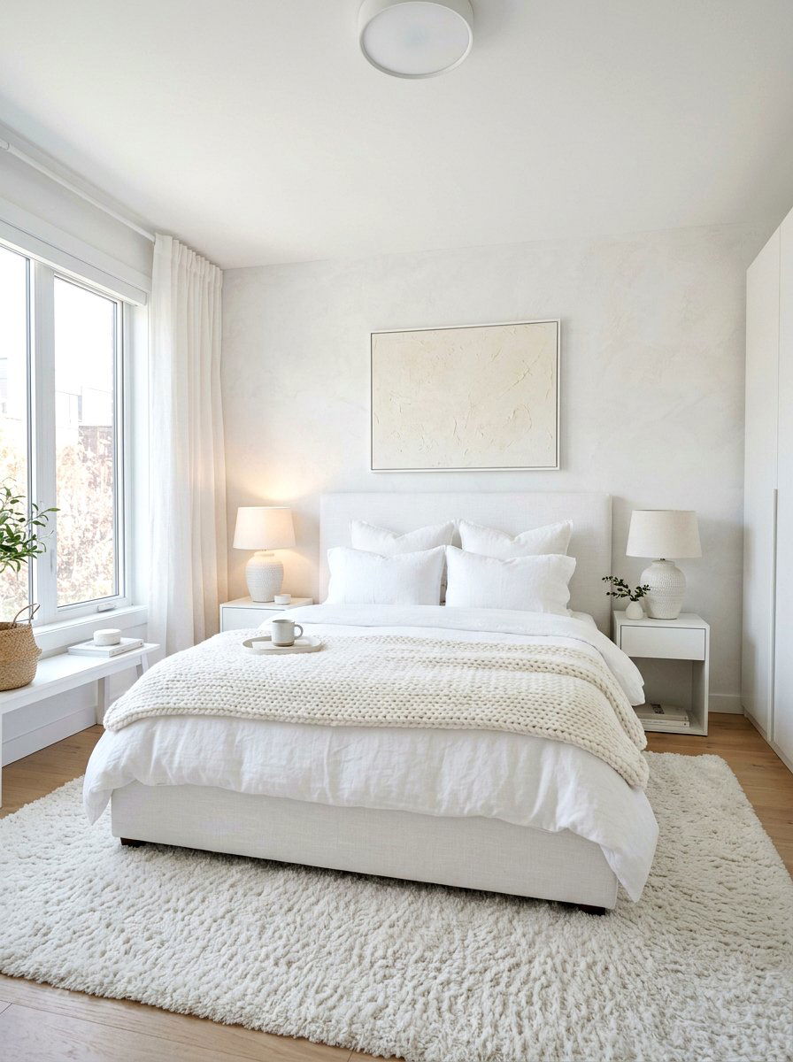 All White Bedroom - 30 serene bedroom ideas