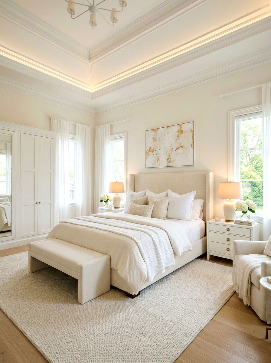 All White Master Bedroom - 30 white bedroom ideas