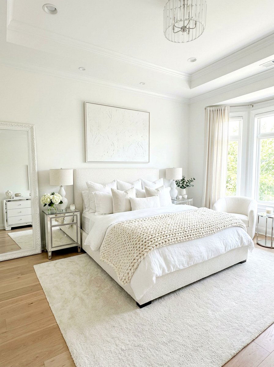 All White Master Bedroom - 30 master bedroom ideas