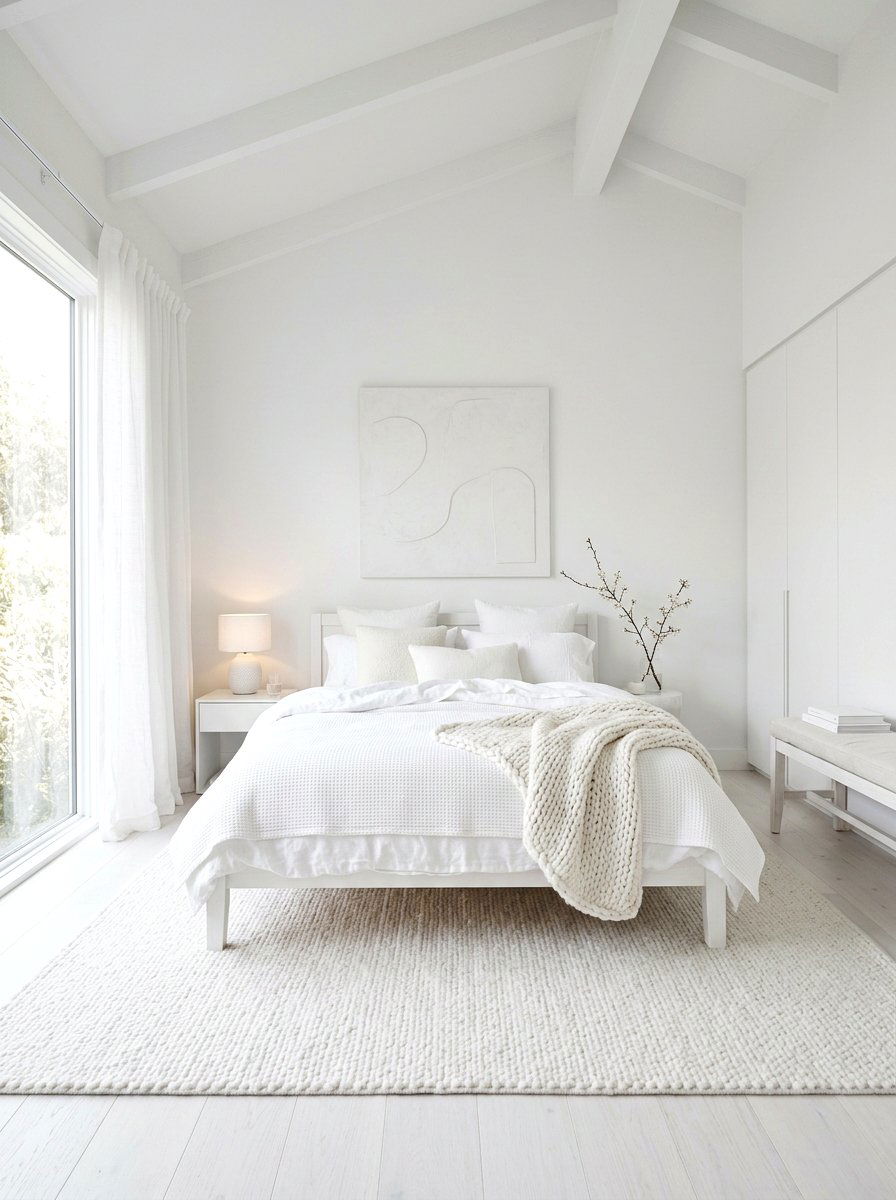 All White Minimalist Bedroom - 30 minimalist bedroom ideas