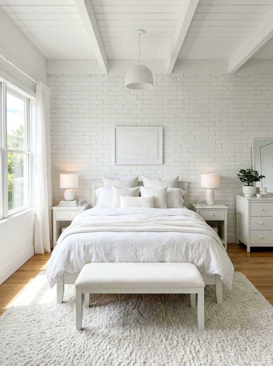 All White Retreat - 30 calming bedroom ideas