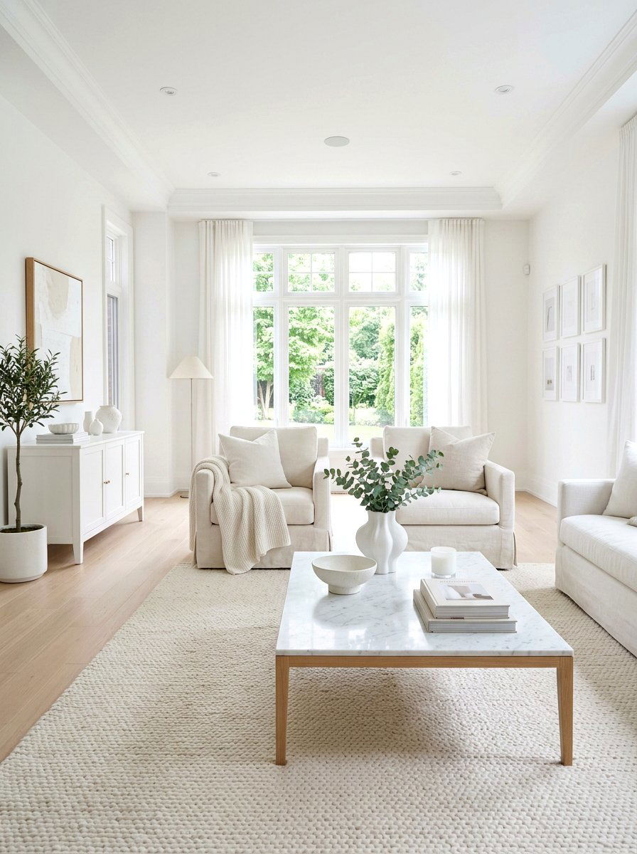 All White Sitting Room Decor - 30 sun filled sitting room ideas