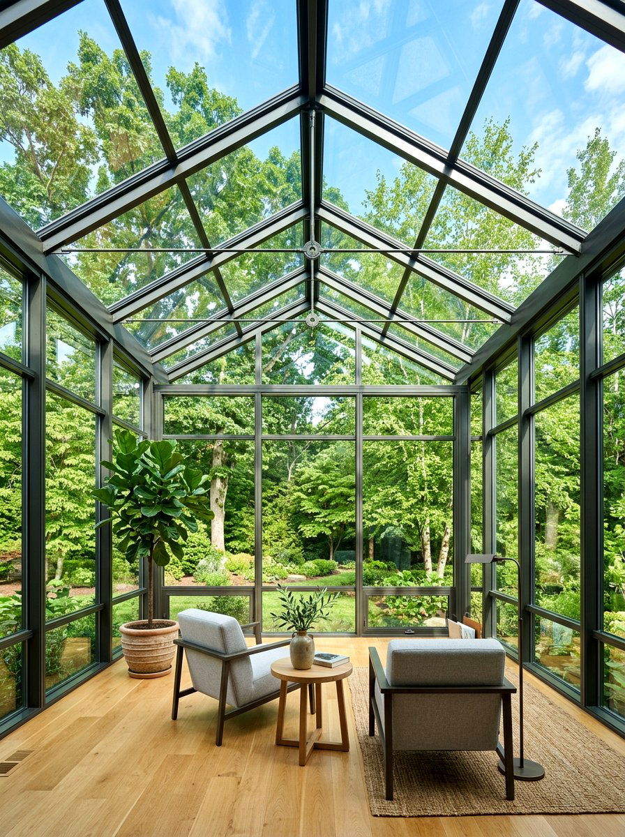 All glass sunroom - 30 elegant sunroom ideas