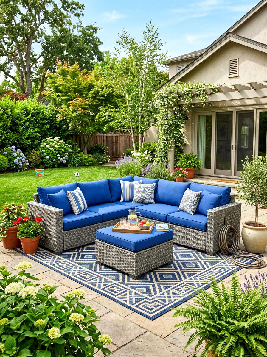 All weather wicker - 30 patio lounge ideas