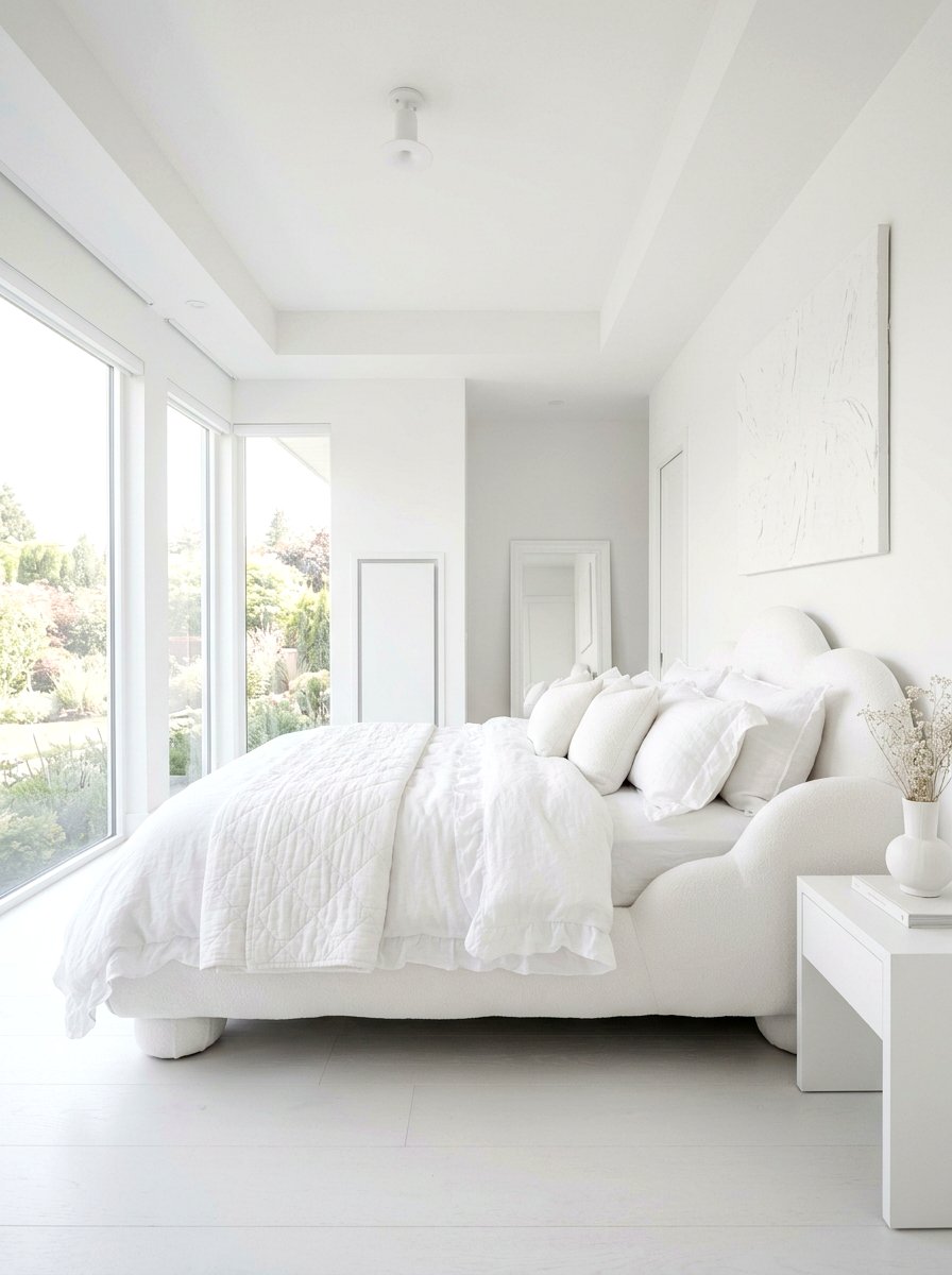 All white cloud bed - 30 cloud bed bedroom ideas