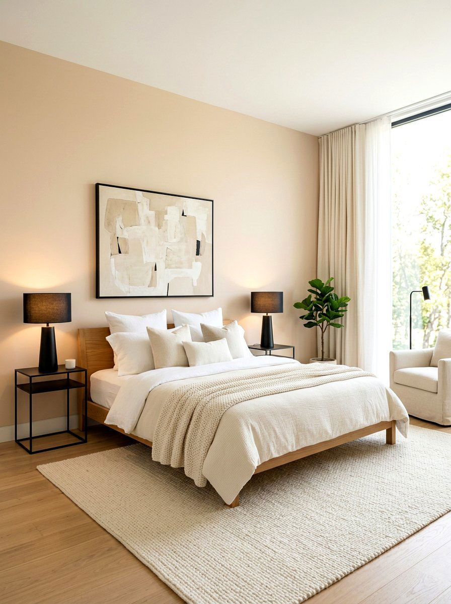 Almond Bedroom - 30 warm neutral paint ideas