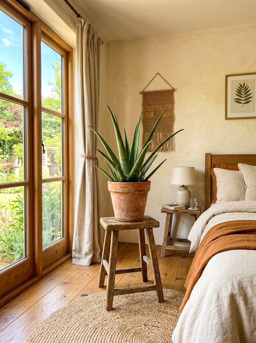 Aloe Vera Bedroom Corner - 30 bedroom plant corner ideas
