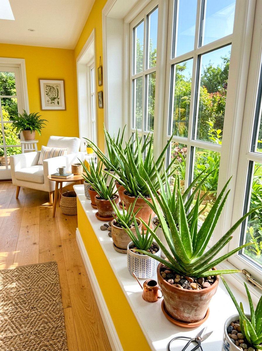 Aloe Vera Plant - 30 sunroom plant ideas
