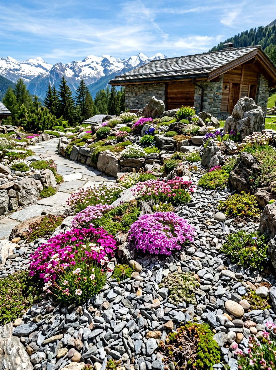 Alpine Garden Backyard - 30 naturalistic backyard ideas