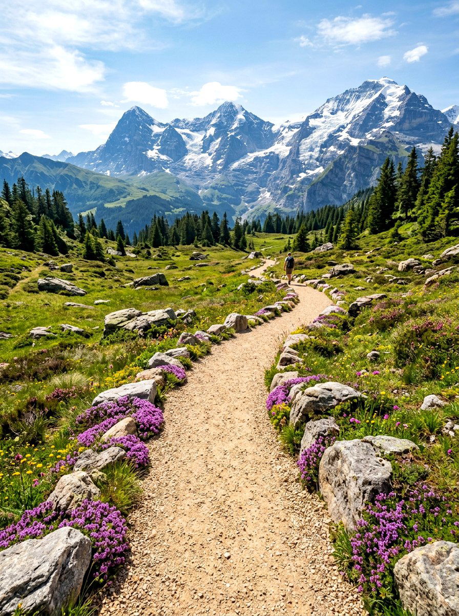 Alpine Gravel Path - 30 alpine garden ideas