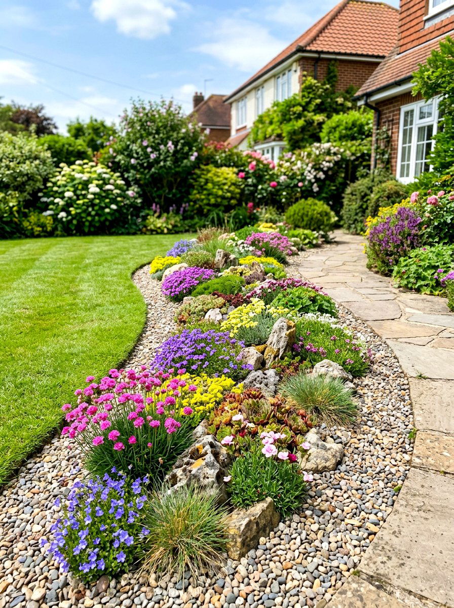Alpine Plant Border - 30 alpine garden ideas