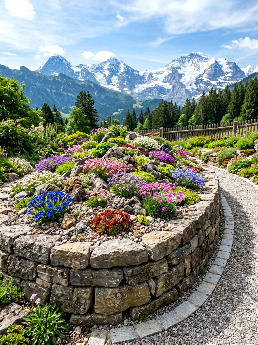 Alpine Raised Bed - 30 alpine garden ideas