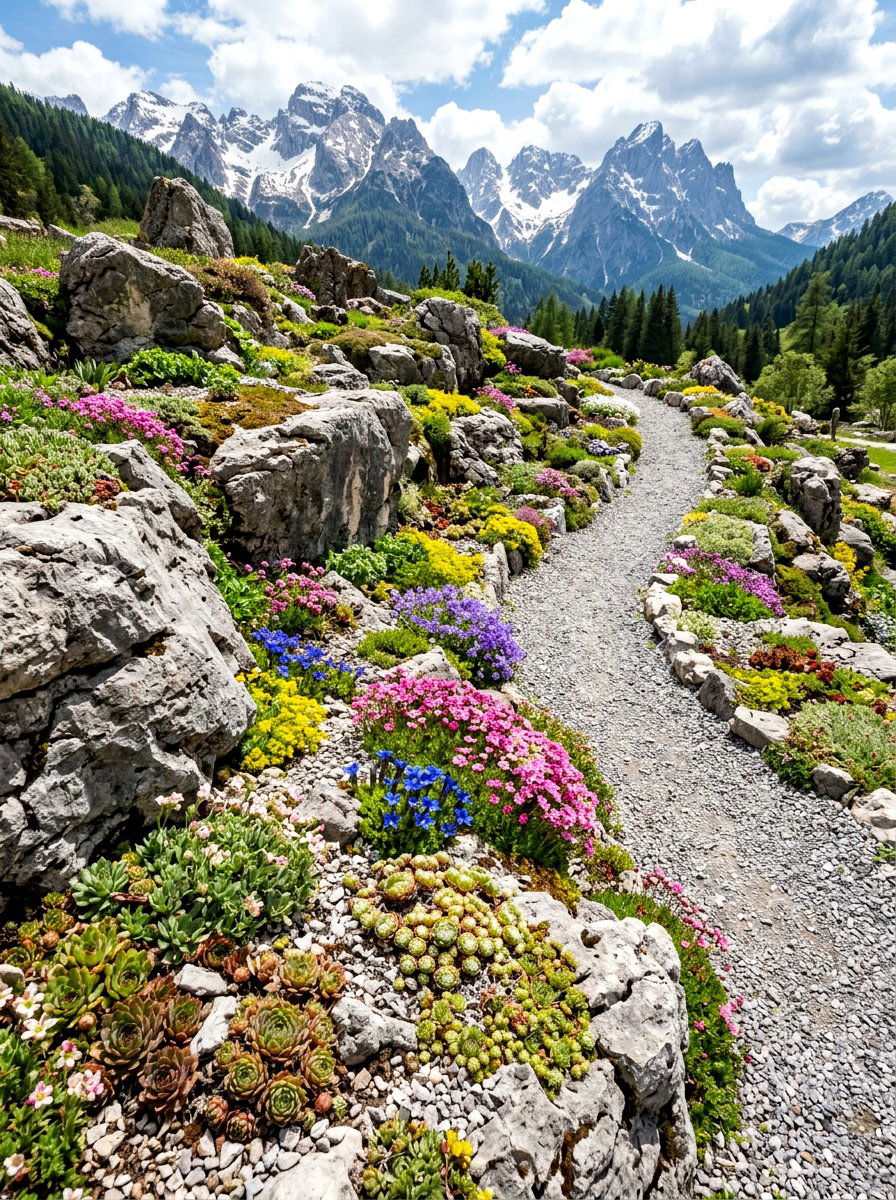 Alpine Rock Garden - 30 year round garden ideas