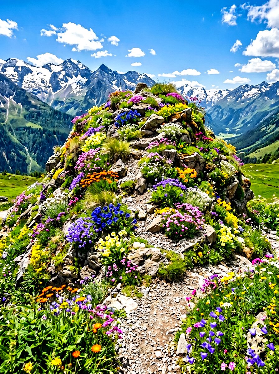 Alpine Rock Mound - 30 alpine garden ideas