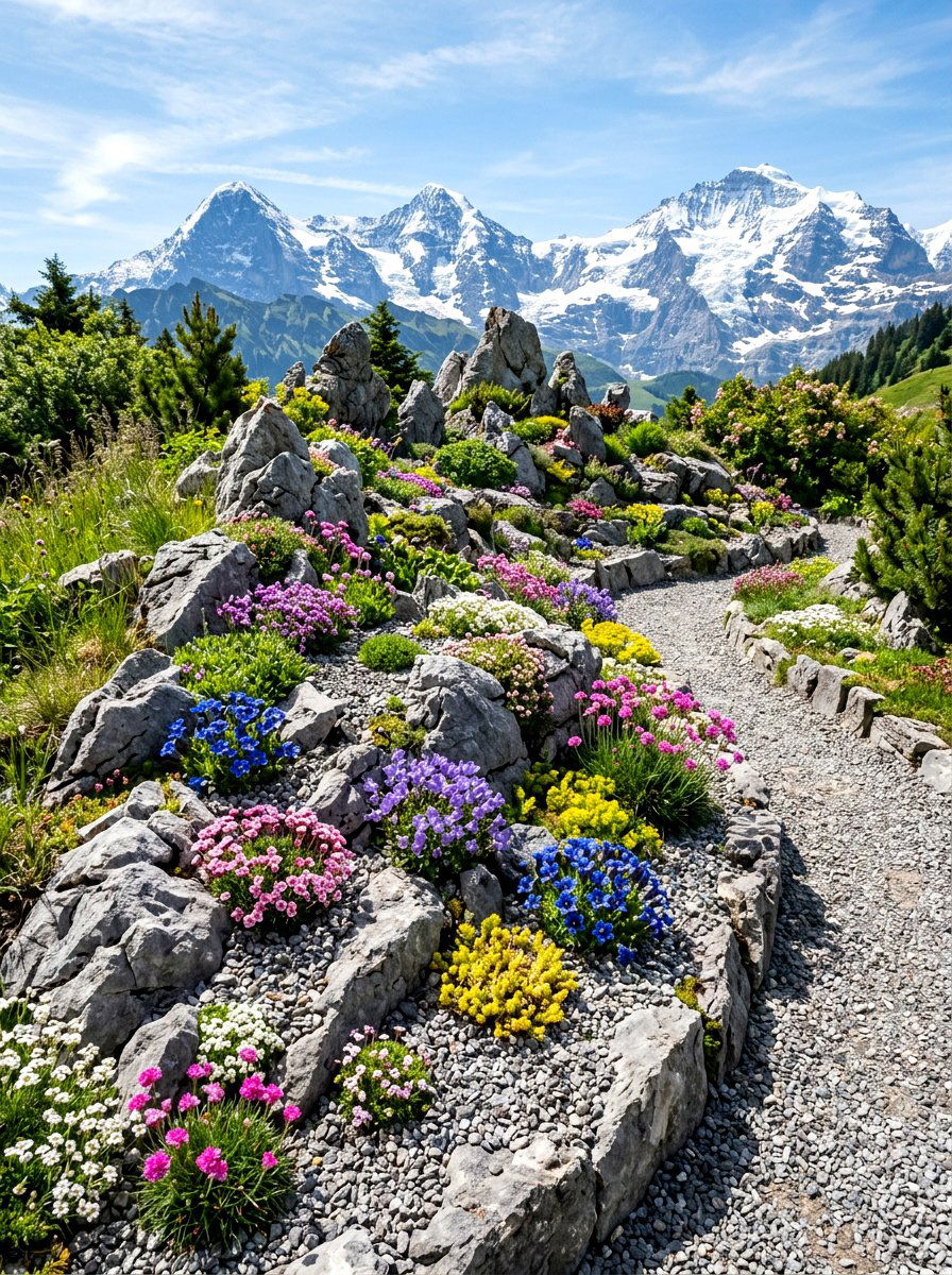 Alpine Rockery - 30 natural landscaping ideas
