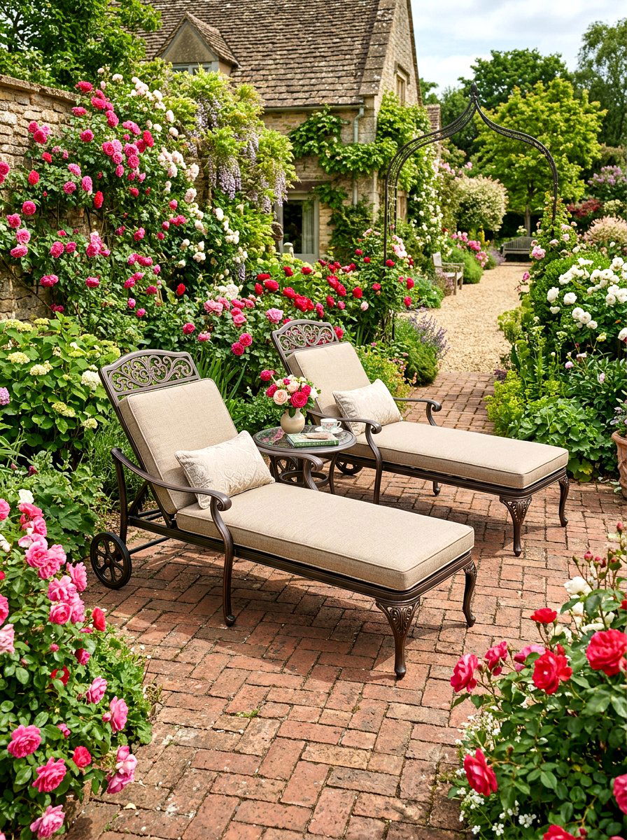 Aluminum Chaise Pair - 30 chaise pair patio ideas