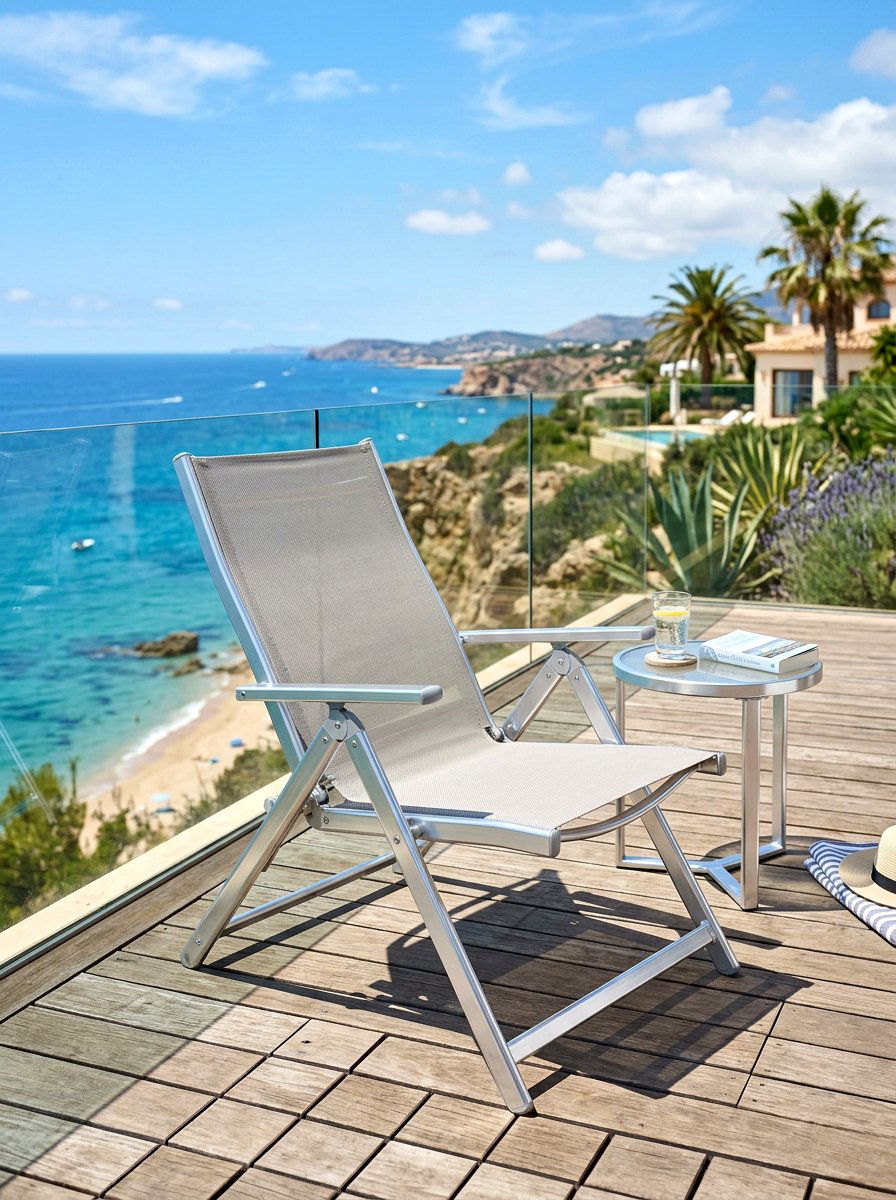 Aluminum Folding Deck Chair - 30 folding patio furniture ideas