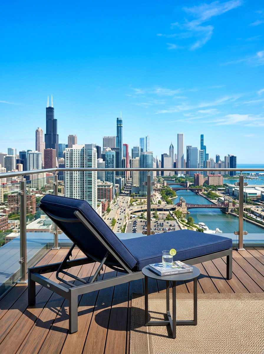 Aluminum Lounge Chair - 30 metal patio furniture ideas