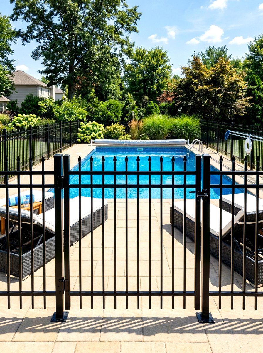 Aluminum Picket Gate - 30 fence gate ideas