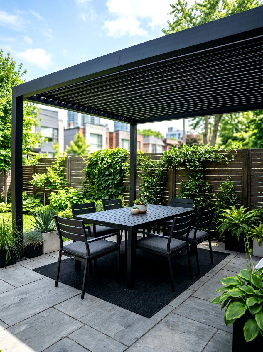 Aluminum garden set - 30 pavilion lounge furniture ideas