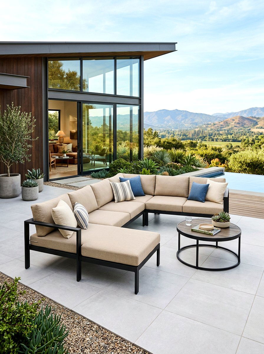 Aluminum patio sectional - 30 modern patio sectional ideas