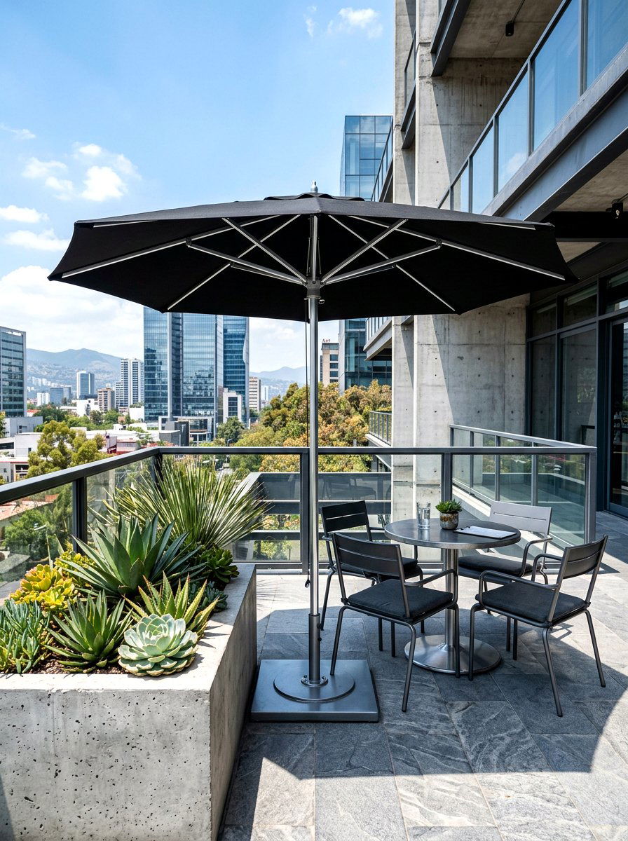 Aluminum patio umbrella - 30 garden umbrella ideas