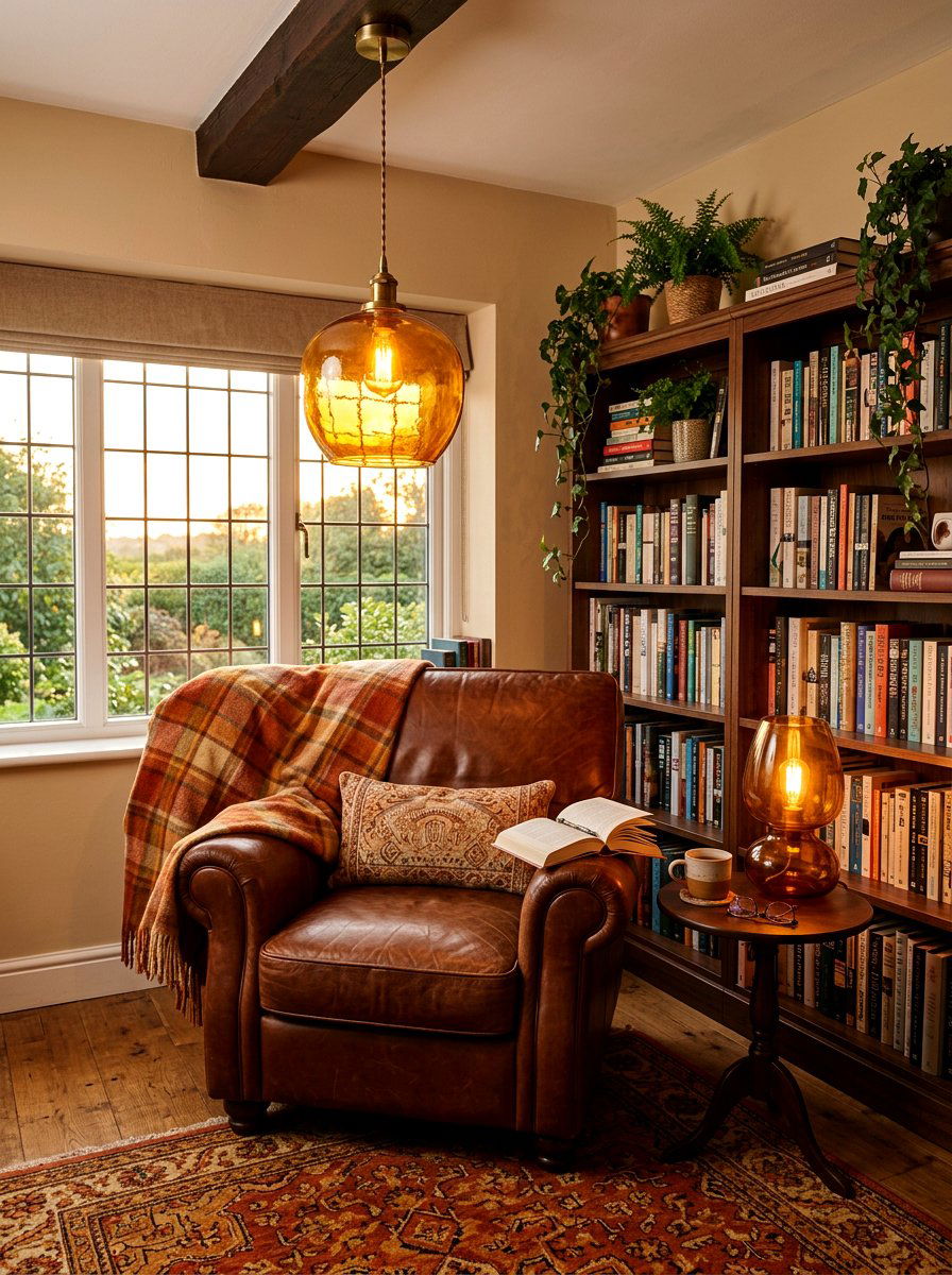 Amber glass lighting - 30 sunset palette decor ideas