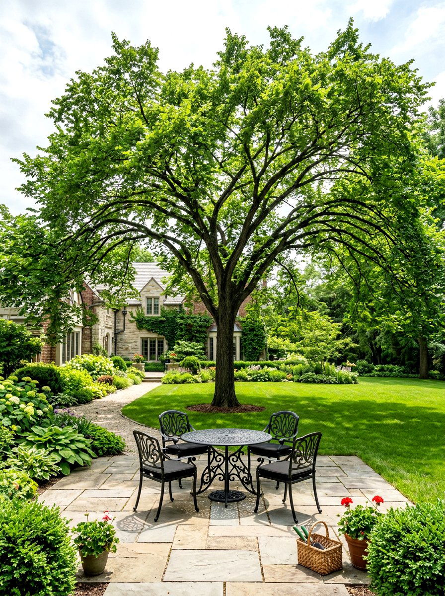 American Elm Tree - 30 backyard shade tree ideas