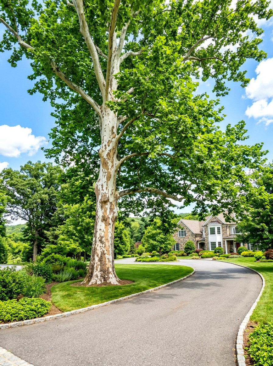 American Sycamore Tree - 30 backyard shade tree ideas