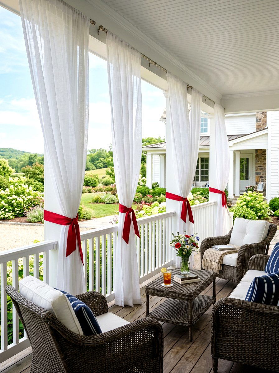 30 Patriotic Porch Ideas to Celebrate July 4 in Style Today