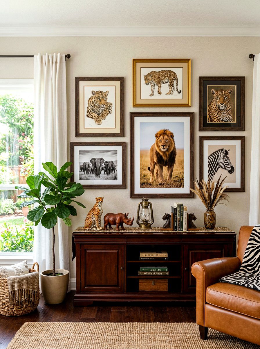 Animal Print Decor - 30 maximalist art wall ideas