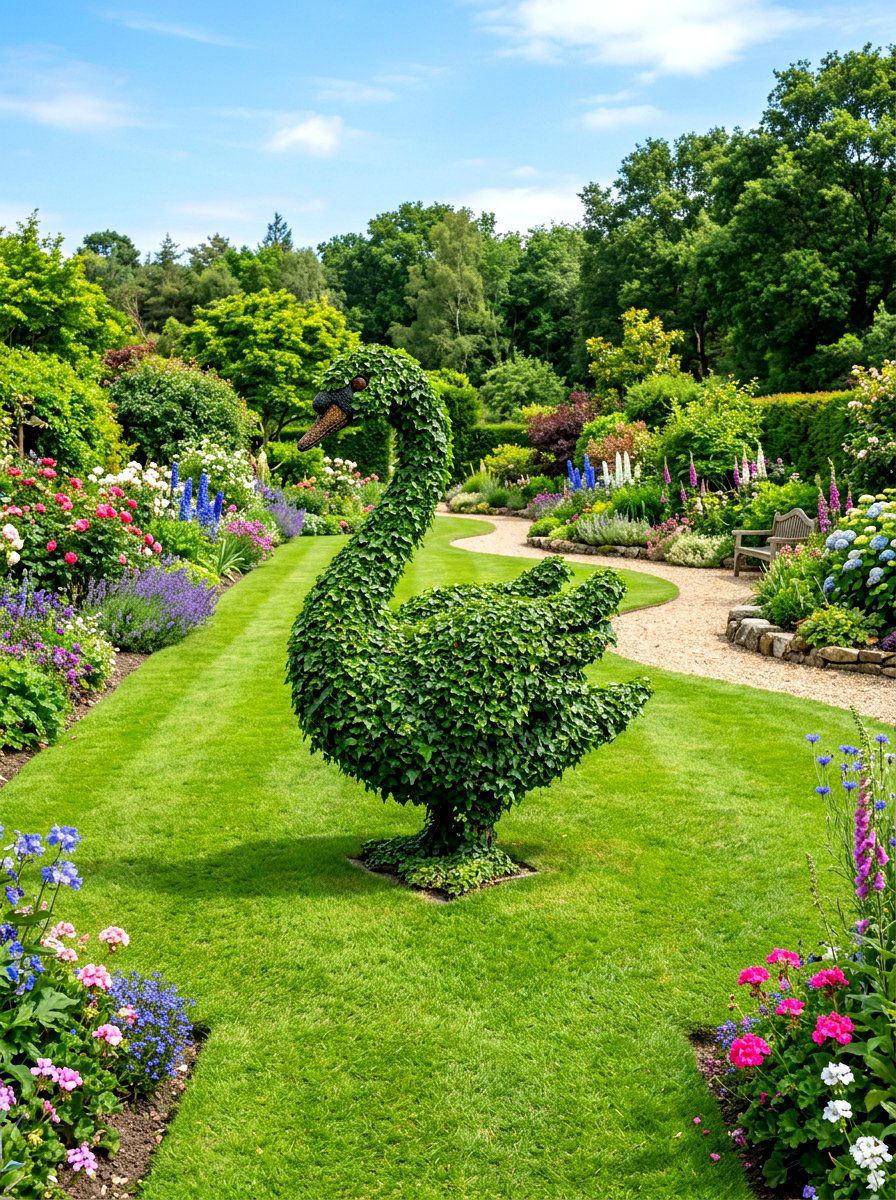 Animal Shape - 30 topiary garden ideas